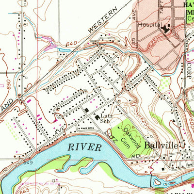United States Geological Survey Fremont West, OH (1969, 24000-Scale) digital map