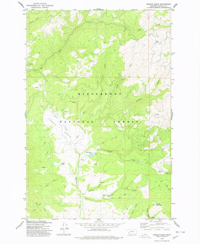 United States Geological Survey French Basin, MT (1978, 24000-Scale) digital map