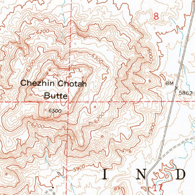 United States Geological Survey French Butte, AZ (1967, 24000-Scale) digital map