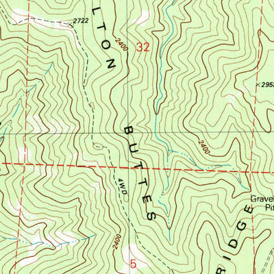 United States Geological Survey French Camp Ridge, CA (1983, 24000-Scale) digital map