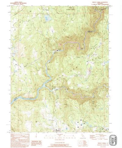 United States Geological Survey French Corral, CA (1995, 24000-Scale) digital map