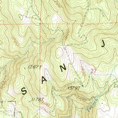 United States Geological Survey French Corral, CA (1995, 24000-Scale) digital map