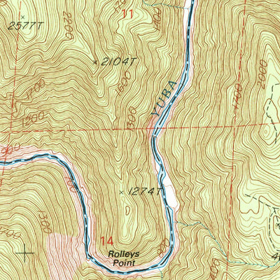 French Corral, CA (1995, 24000-Scale) Map by United States Geological ...