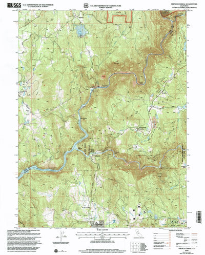 United States Geological Survey French Corral, CA (2000, 24000-Scale) digital map