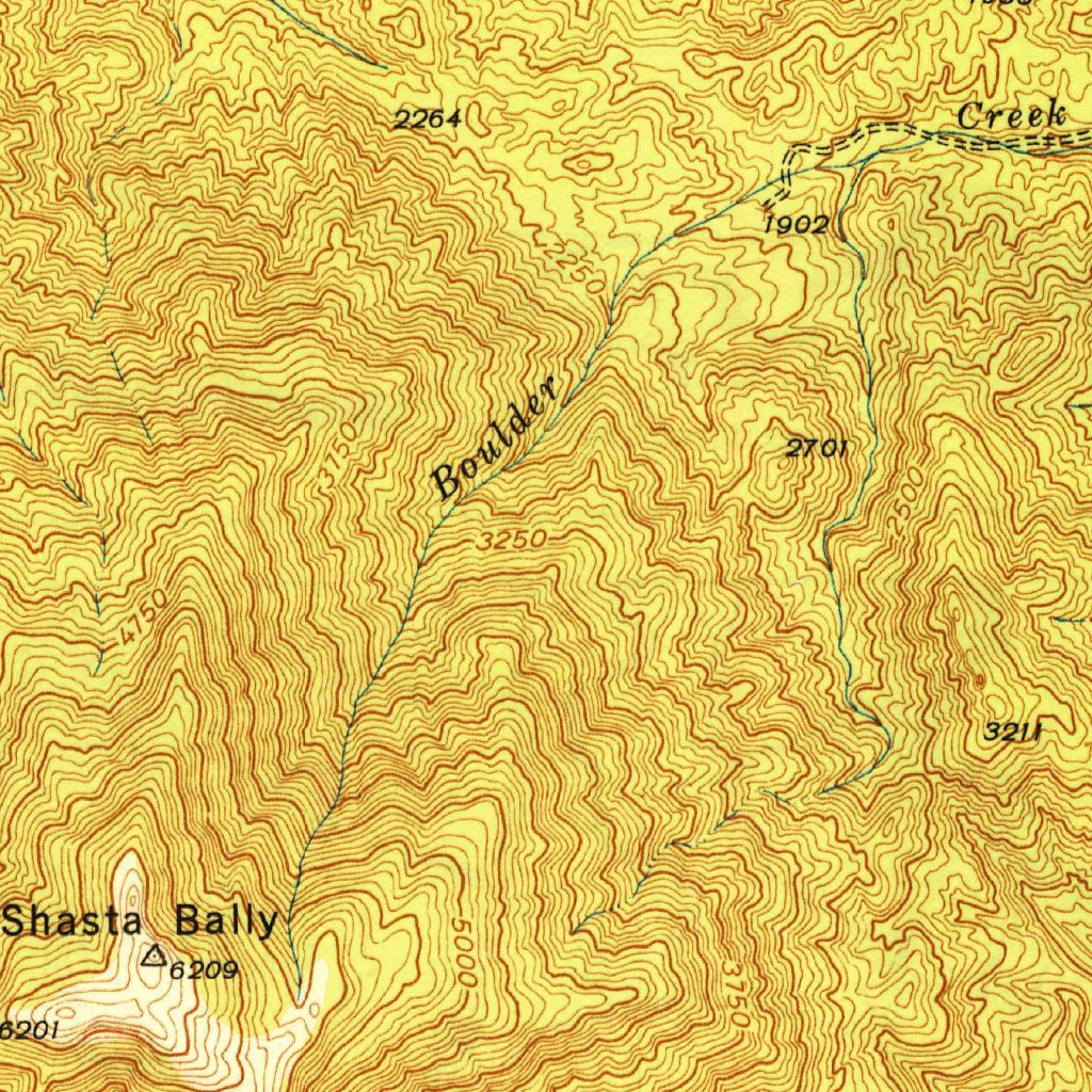 French Gulch, CA (1948, 62500Scale) Map by United States Geological