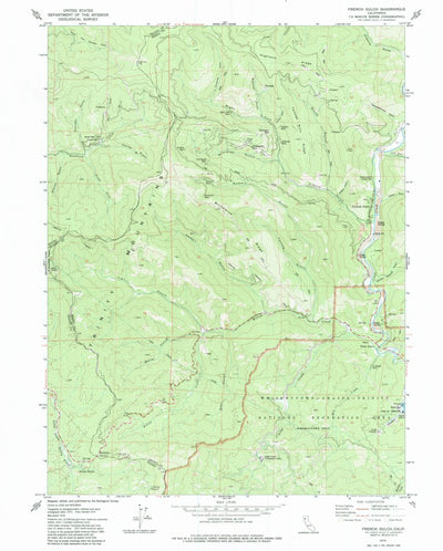 United States Geological Survey French Gulch, CA (1979, 24000-Scale) digital map