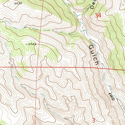 United States Geological Survey French Gulch, OR (1992, 24000-Scale) digital map