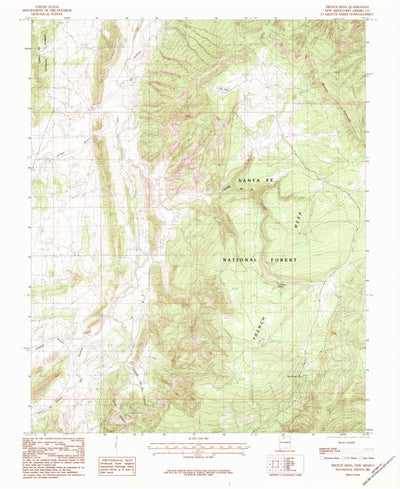 United States Geological Survey French Mesa, NM (1983, 24000-Scale) digital map
