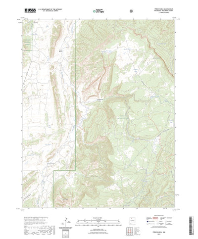 United States Geological Survey French Mesa, NM (2023, 24000-Scale) digital map