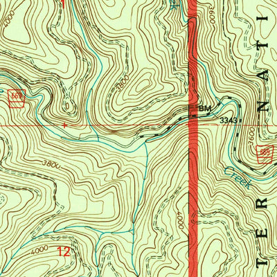United States Geological Survey French Mountain, ID (1994, 24000-Scale) digital map