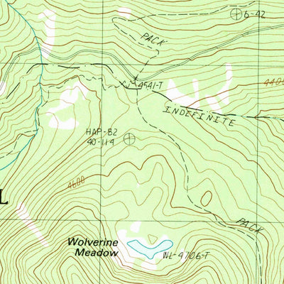 United States Geological Survey French Mountain, OR (1989, 24000-Scale) digital map