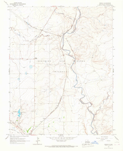 United States Geological Survey French, NM (1965, 24000-Scale) digital map