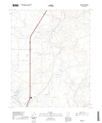United States Geological Survey French, NM (2023, 24000-Scale) digital map