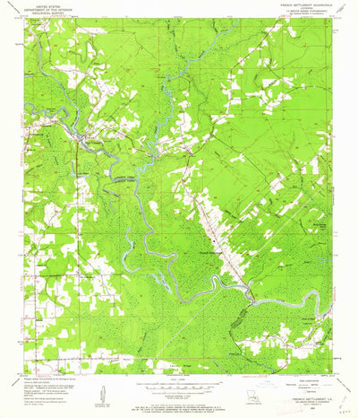 United States Geological Survey French Settlement, LA (1953, 24000-Scale) digital map