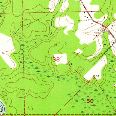 United States Geological Survey French Settlement, LA (1953, 24000-Scale) digital map