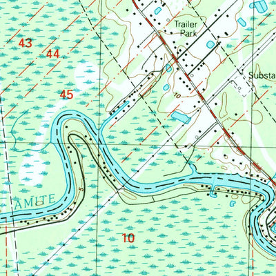 United States Geological Survey French Settlement, LA (1999, 24000-Scale) digital map