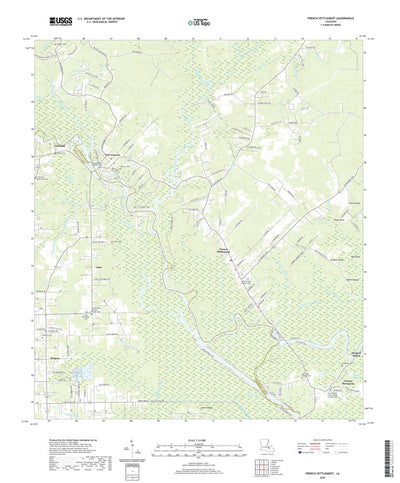 United States Geological Survey French Settlement, LA (2020, 24000-Scale) digital map