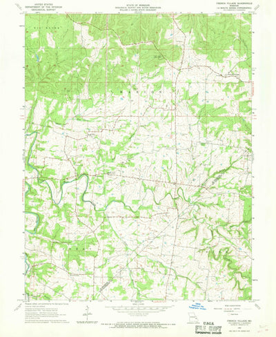 United States Geological Survey French Village, MO (1964, 24000-Scale) digital map