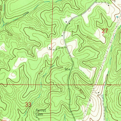 United States Geological Survey French Village, MO (1964, 24000-Scale) digital map