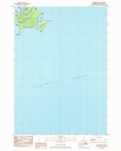 United States Geological Survey Frenchboro, ME (1983, 24000-Scale) digital map