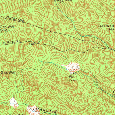 United States Geological Survey Frenchburg, KY (1977, 24000-Scale) digital map
