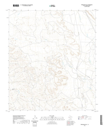 United States Geological Survey Frenchman Hills, TX (2022, 24000-Scale) digital map