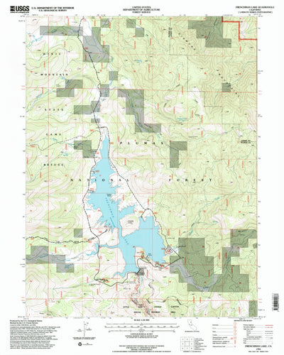 United States Geological Survey Frenchman Lake, CA (1994, 24000-Scale) digital map