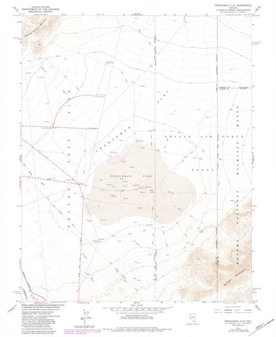 United States Geological Survey Frenchman Lake, NV (1960, 24000-Scale) digital map