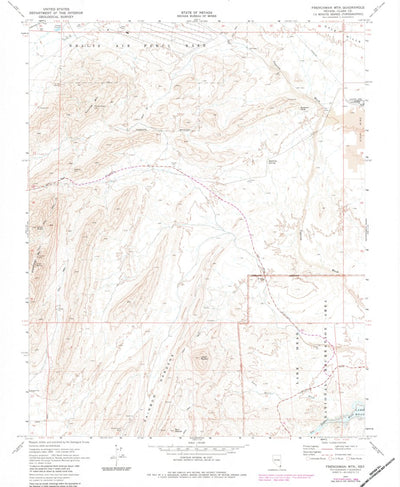 United States Geological Survey Frenchman Mountain, NV (1970, 24000-Scale) digital map