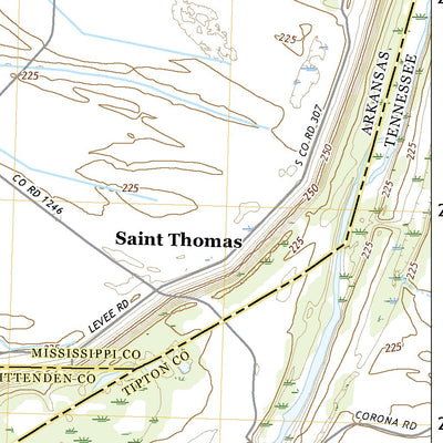 United States Geological Survey Frenchmans Bayou, AR (2020, 24000-Scale) digital map