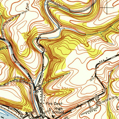United States Geological Survey Frenchtown, NJ-PA (1953, 24000-Scale) digital map