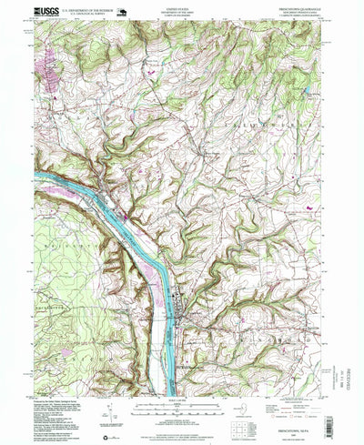 United States Geological Survey Frenchtown, NJ-PA (1997, 24000-Scale) digital map
