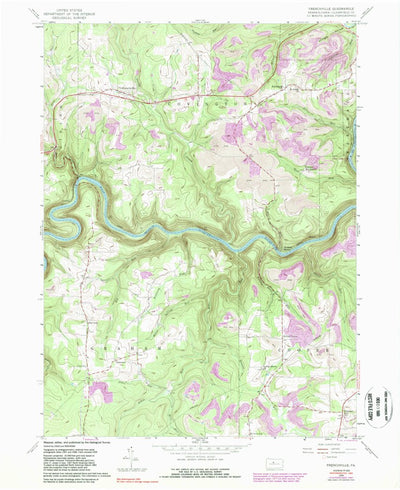 United States Geological Survey Frenchville, PA (1959, 24000-Scale) digital map