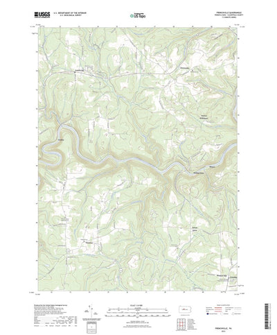 United States Geological Survey Frenchville, PA (2023, 24000-Scale) digital map