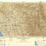 United States Geological Survey Fresno, CA (1955, 250000-Scale) digital map