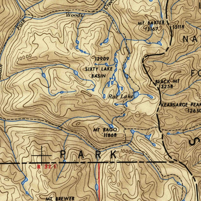 United States Geological Survey Fresno, CA (1955, 250000-Scale) digital map