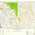 United States Geological Survey Fresno, CA (1960, 250000-Scale) digital map