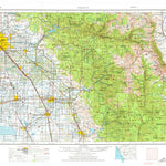 United States Geological Survey Fresno, CA (1962, 250000-Scale) digital map