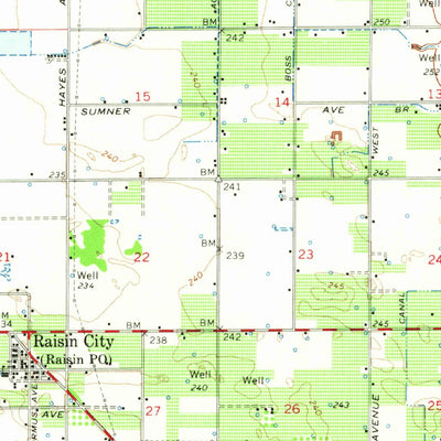 United States Geological Survey Fresno, CA (1963, 62500-Scale) digital map