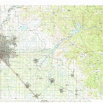 United States Geological Survey Fresno, CA (1982, 100000-Scale) digital map