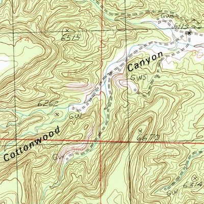United States Geological Survey Fresno Canyon, NM (1985, 24000-Scale) digital map