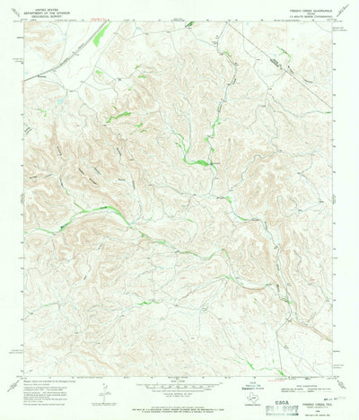United States Geological Survey Fresno Creek, TX (1968, 24000-Scale) digital map