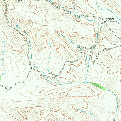 United States Geological Survey Fresno Creek, TX (1968, 24000-Scale) digital map