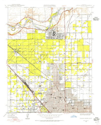 United States Geological Survey Fresno North, CA (1946, 24000-Scale) digital map