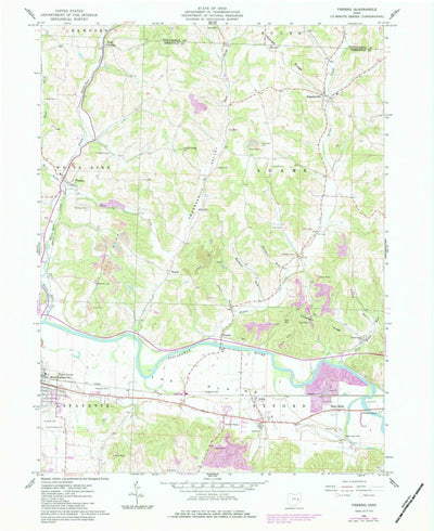 United States Geological Survey Fresno, OH (1961, 24000-Scale) digital map