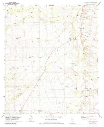United States Geological Survey Fresno Wash, AZ (1979, 24000-Scale) digital map