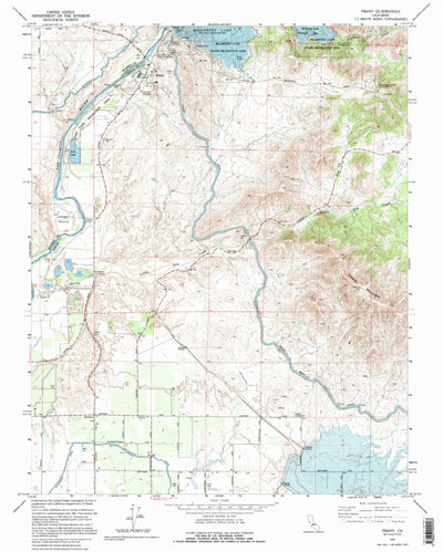 United States Geological Survey Friant, CA (1964, 24000-Scale) digital map