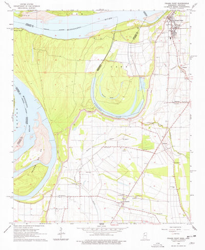 United States Geological Survey Friars Point, MS-AR (1964, 24000-Scale) digital map