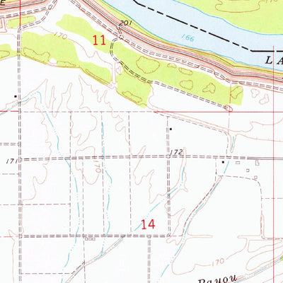 United States Geological Survey Friars Point, MS-AR (1964, 24000-Scale) digital map