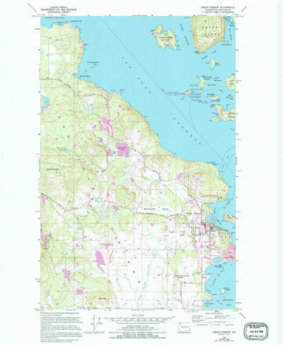 United States Geological Survey Friday Harbor, WA (1954, 24000-Scale) digital map
